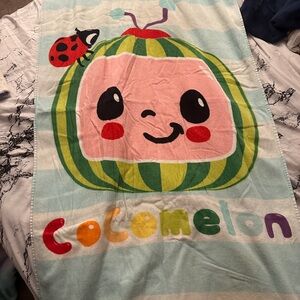 CoComelon Kids Towel with Watermelon Design